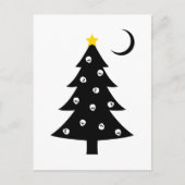 Weihnachtsgruseliger Baum Feiertagspostkarte (Vorderseite)