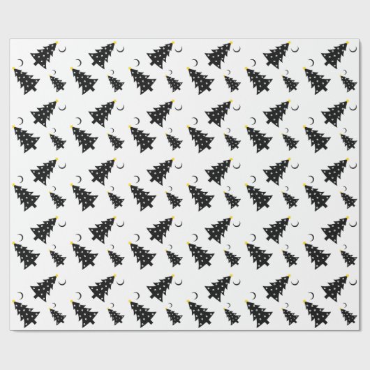 Weihnachtsgruseliger Baum Geschenkpapier (Flach)