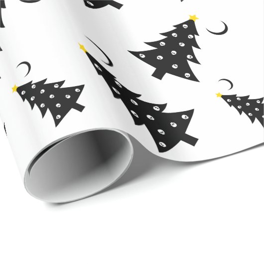 Weihnachtsgruseliger Baum Geschenkpapier (Rolleneckpunkt)