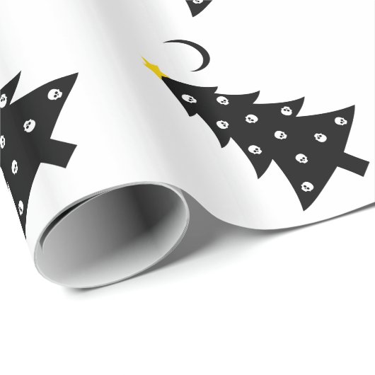 Weihnachtsgruseliger Baum Geschenkpapier (Rolleneckpunkt)