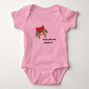Weihnachtsgruß Baby Strampler