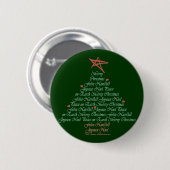 Weihnachtsgruß-Baum Button (Vorne & Hinten)