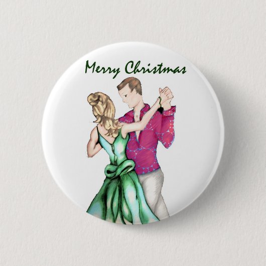 Weihnachtsgruß Button (Vorderseite)