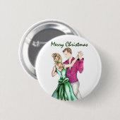 Weihnachtsgruß Button (Vorne & Hinten)