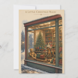 Weihnachtsgruß, Europäischer Vintage-Spielzeuglade