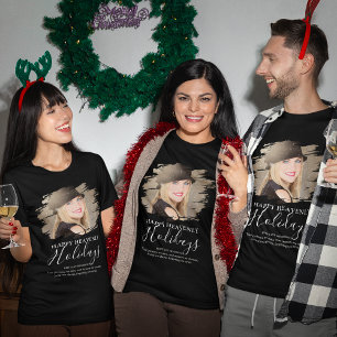 Weihnachtsgruß-Foto-Gedenkbild T-Shirt
