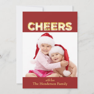 Weihnachtsgruß-Fotokarten-Anhänger-Form Feiertagskarte