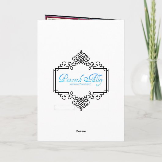 Weihnachtsgruß-Karte Feiertagskarte (Rückseite)