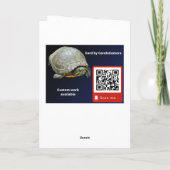 Weihnachtsgruß-Karte Goldenrod und Schwangvögel Feiertagskarte (Rückseite)