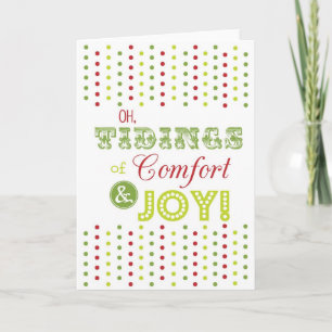 Weihnachtsgruß-Karte "Komfort und Freude" - FREIER Feiertagskarte