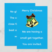 Weihnachtsgruß mit Einladung (Vorne/Hinten)