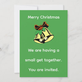Weihnachtsgruß mit Einladung