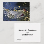 Weihnachtsgruß Mitteilungskarte (Vorne/Hinten)