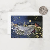 Weihnachtsgruß Mitteilungskarte (Vorderseite/Rückseite Beispiel)