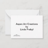 Weihnachtsgruß Mitteilungskarte (Rückseite)