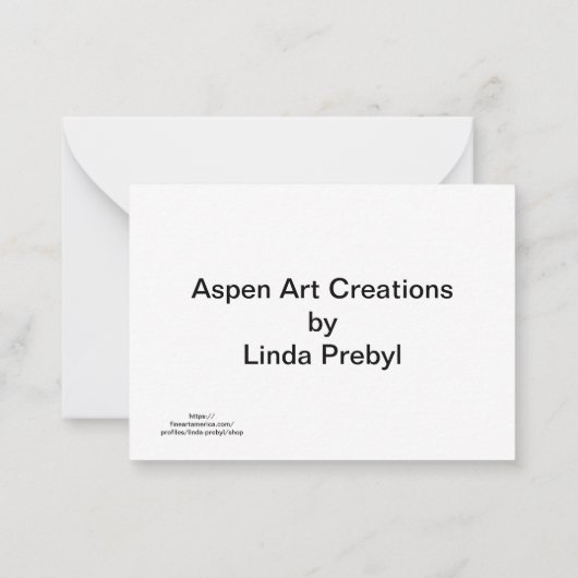 Weihnachtsgruß Mitteilungskarte (Rückseite)