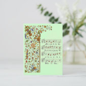 Weihnachtsgruß Postkarte adeste fideles oh (Stehend Vorderseite)