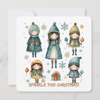 Weihnachtsgruß-Postkarte Feiertagskarte
