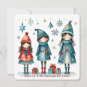 Weihnachtsgruß-Postkarte Feiertagskarte