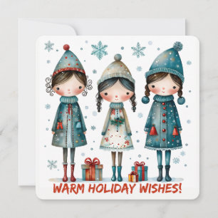 Weihnachtsgruß-Postkarte Feiertagskarte
