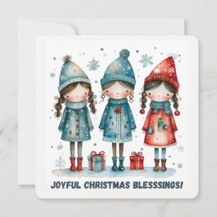 Weihnachtsgruß-Postkarte Feiertagskarte
