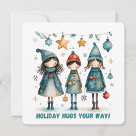 Weihnachtsgruß-Postkarte Feiertagskarte