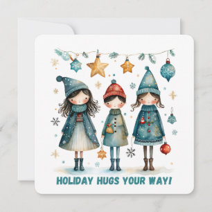 Weihnachtsgruß-Postkarte Feiertagskarte