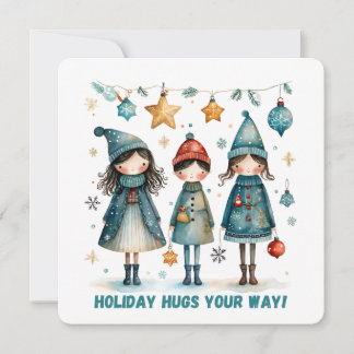 Weihnachtsgruß-Postkarte Feiertagskarte