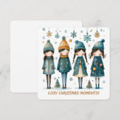 Weihnachtsgruß-Postkarte Feiertagskarte (Vorne/Hinten)