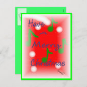 Weihnachtsgruß-Postkarte Feiertagspostkarte (Vorne/Hinten)