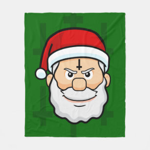 Weihnachtsgruß Santa Fleecedecke