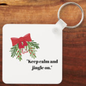 Weihnachtsgruß Schlüsselanhänger (Rückseite)
