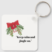 Weihnachtsgruß Schlüsselanhänger (Rückseite)