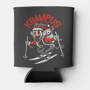 Weihnachtsgruß vom Krampus Weihnachts Teufel  Dosenkühler