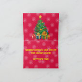 Weihnachtsgruß von Santa Karte (Innenseite)
