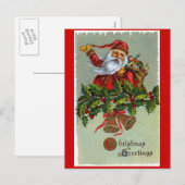Weihnachtsgruß Weihnachten Postkarte (Vorne/Hinten)