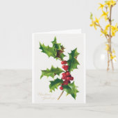 Weihnachtsgrüße (1906) Karte (Gelbe Blume)