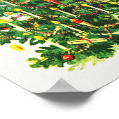 Weihnachtsgrüße (1921) Vintage Kunst Poster (Ecke)