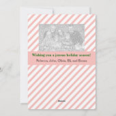 Weihnachtsgrüße 4 Bilder Feiertagskarte (Rückseite)