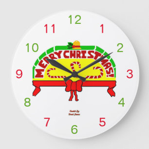 Weihnachtsgrüße Akrylwand Große Wanduhr