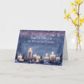 Weihnachtsgrüße an Freund oder Freunde Karte (Gelbe Blume)