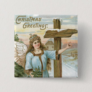 Weihnachtsgrüße Angel Button