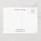 Weihnachtsgrüße Angel Feiertagspostkarte (Rückseite)