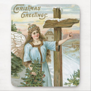 Weihnachtsgrüße Angel Mousepad