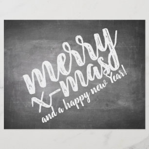 Weihnachtsgrüße auf dem Chalk Board