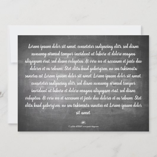 Weihnachtsgrüße auf dem Chalk Board (Rückseite)