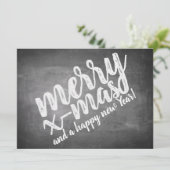 Weihnachtsgrüße auf dem Chalk Board (Stehend Vorderseite)