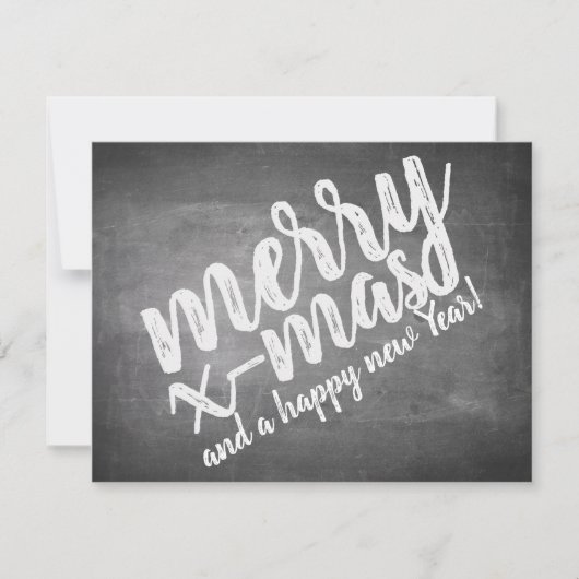 Weihnachtsgrüße auf dem Chalk Board (Vorderseite)