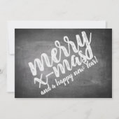 Weihnachtsgrüße auf dem Chalk Board (Vorderseite)