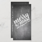 Weihnachtsgrüße auf dem Chalk Board (Vorne/Hinten)